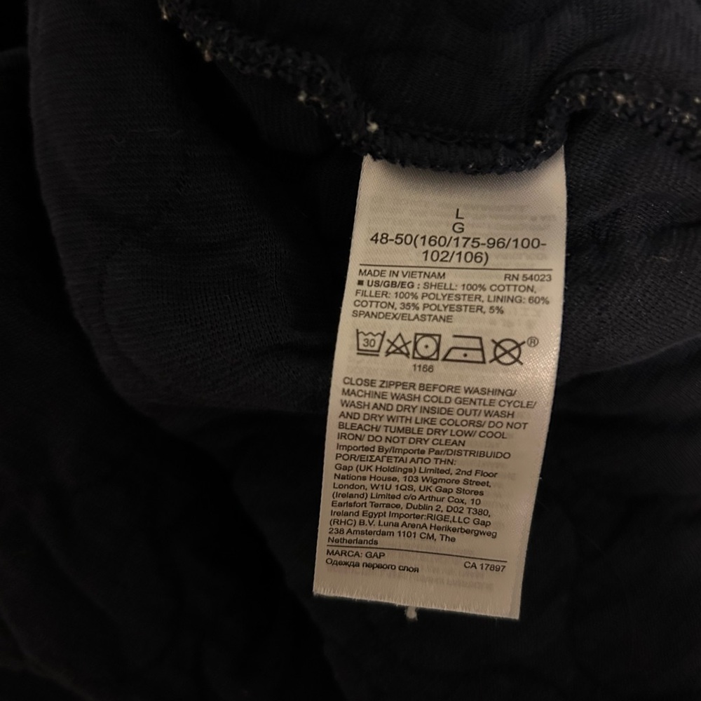 Gap Navy Quilted Jacket - image 4